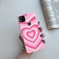 Xiaomi Redmi 9 / 9A / 9C Case Love Heart Rainbow Painted Candy Color Soft Silicone Back Cover Couple Phone Case. 