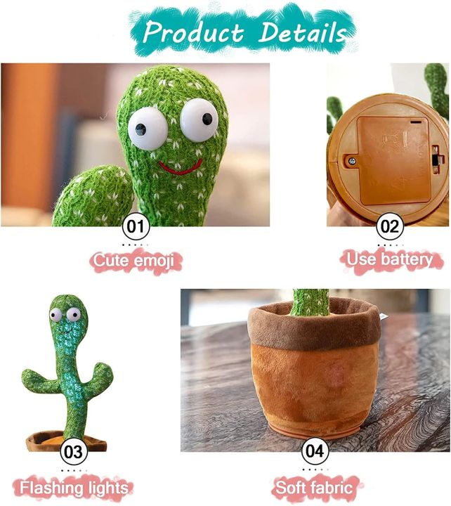 Rechargable%20/Cell%20Operated%20Dancing%20Cactus%20Toy%20with%20Recording%20Lighting%20Repeats%20What%20You%20Say%20Singing%20Cactus%20Plush%20Toy%20-%20Image%204