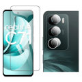 Realme C71 Tempered Glass Screen Protector Premium High Quality Polish Glass + Back Camera 9H Gorilla Flexible Protector For Realme C71. 