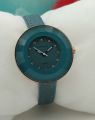 Casual Women Wristwatch soft Leather Strap watch Round Shape watch Party wear slim strap watch. 