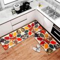 Premium Padded Anti slip Kitchen Mat Set-Spice and Spoons. 