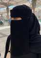 Saudi Niqab for Girls Women Style with Label and logo steel clip | Niqab 14.5X14 and Hijab | Saudi forehead Niqab High Imported Quality fabric | Ready to wear Hijab Niqab | Princess Crown Niqab Hijab Zip For head Niqab Patti. 