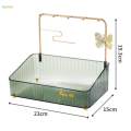 Serving Tray Makeup Vanity Tray Desk Organizer Tray Non Slip Coffee Table Decor Tray Desk Organizer for Party Desktop Home Dining Room Decor. 