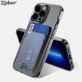 For iPhone 13 13Pro Max Luxury Transparent Wallet Card Holder Phone Case For iPhone 14 11 12 Pro Max Shockproof Clear Bag Cover. 