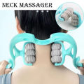 neck and shoulder massager 6 wheel neck Massager neck massager  neck roller massager Clip Neck Massage Artifact 6 Wheel Neck Kneading Massager Manual Multifunctional Home Use Fatigue Relief. 