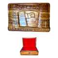 Best Wooden Jewellery Boxes - Pure Wood Jewellery Box - Pakistan Landmarks Jewellery/Stationery Box - Wooden Hand Curved Case - Minar-e-Pakistan, Bab-e-Khyber, Leaf Design Case. 