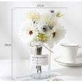 1 Bouquet Artificial Silk Rose Gypsophila Lily Dandelion Peony Flower Branch For Wedding Home Decoration Gift. 