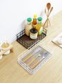 Student dormitory iron storage basket desktop storage basket home snack storage basket bathroom countertop finishing small basket. 