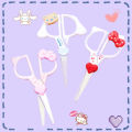 Sanrioed Scissors Kawaii Anime Hello Kitty Cinnamoroll Cute Students Stationery Diy Tools Girlish Art Sharp Smooth Kids Gift Toy. 