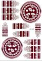 Henna stickers , Temporary Arabic design Henna Tattoo for both hands, Henna Tattoo. 