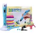 3D Pen 3D Printing Pen PLA Drawing Printer Pen LCD Display with 3 Colors Random PLA Filament Refills, Art Crafts Gift for Kids Adults. 