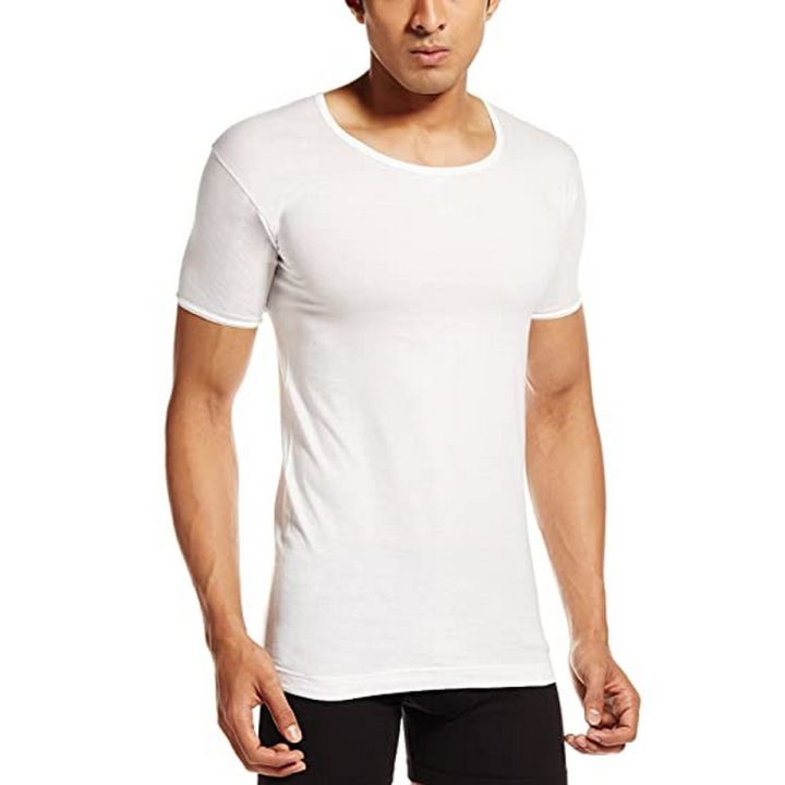 100% Cotton Gents Baniyan / Vest For Men / Banyan for Men (Bazo-Half Sleeves) Pack of 3