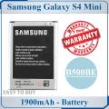 Samsung Galaxy S4 Mini Battery B500BE Replacement Premium Quality 1900mAh For Samsung Galaxy S4 Mini. 