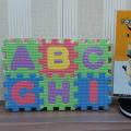 ABC & 123 Alphabets Puzzle Kids Foam Floor Play Mat with Shapes & Colors. 