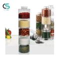 12-Bottle Spice Tower Carousel – Transparent. 