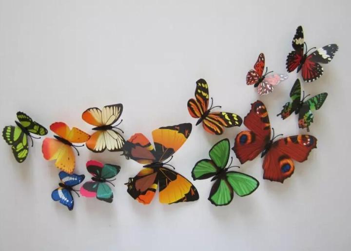 Pack%20of%2012%20-%203D%20PVC%20Butterfly%20Art%20Design%20Decal%20Wall%20Sticks%20Stickers%20Home%20Decor%20DIY%20Room%20Fridge%20Magnetic%20-%20Image%203