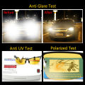 【BestGO】Fashion Polarized Night Vision Glasses Men Women Driving Sunglasses Metal Frame HD Lens. 