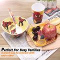 Cartoon Character Dinner Plates for Kids- Melamine Set. 
