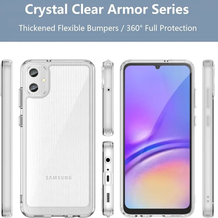 Samsung Galaxy A05 Clear TPU Back Cover Shockproof Soft Transparent Ultra Thin Case