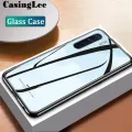 Protect Cover For OPPO F15 case Glass silicon Full Protection Tempered Glass Phone Cases for OPPO F15 Back Cover For girls and Boys. 