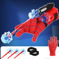 Spider web shooter- Spiderman Web Shooterr Toy Kids Plastic Spiderman Launcher Gloves Wrist Toys Set Gift For Kids Spider Web Shooting Game. 