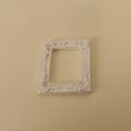 Multi-purpose DIY Resin Photo Frame Rustic 3D Mini Mirror Props Miniature Mirror Small Model Phone Shell Material. 