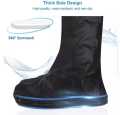 100% water proof Rain shoe covers (Lowest Price), Shoe protector, Long leg High Tube knee high Shoe covers, Long Riding Boot covers, Anti dust overshoes, Bike Gaiter, Reusable & Foldable. 