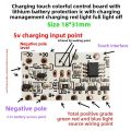Beech Wood 5V Desk Lamp Night Light LED Control Board, Universal for Seven Colors/Single and Double Colors, Rechargeable Touch Dimming Control Board. 