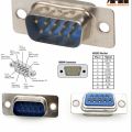 5pcs Solder Cup D-Sub Connector DB9 Male Solder Type Connector. 