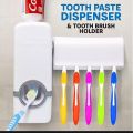 Automatic Toothpaste Dispenser With Toothbrush Holder CLICKABLE COLLECTION'S. 