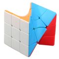 Twisty Rubik cube 3x3x3 - Stickerless cube - Cube Puzzle Game - 3x3x3 Twisty Cube Box. 