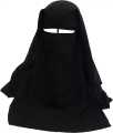 3 Layer Eyes Nakab Patti-Prayer Muslim Women Hijab Niqab Islamic Face cover Scarf Shawl. 