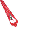 Hot selling decorations, innovative designs, printed ties, cartoon Santa Claus ties. 