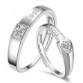 Pack of 2. 925 Silver Love You Forever Couple Rings. 