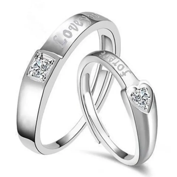 Couple%20Rings/Love%20Forever/Zircon/Silver/Engagement/Wedding/Men/Women/Fashion%20-%20Image%205