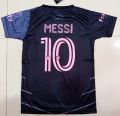 Messi Miami Kids Football Kit Home Short Sleeve T-Shirt And Pants Soccer Team Sports Uniform. 