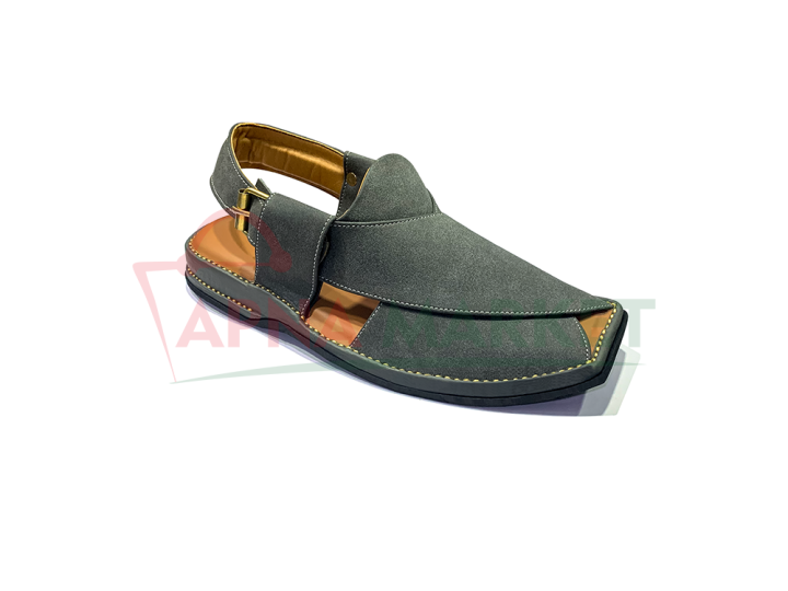 Peshawari Chappal for Men New Style-(Peshawar Zalme Design Fabric-Washable Fabric-Double Foam-Heel Stitch Design-Light weighted)-Peshawari sabar chappal for men-Peshawari-Kheri chappal for men