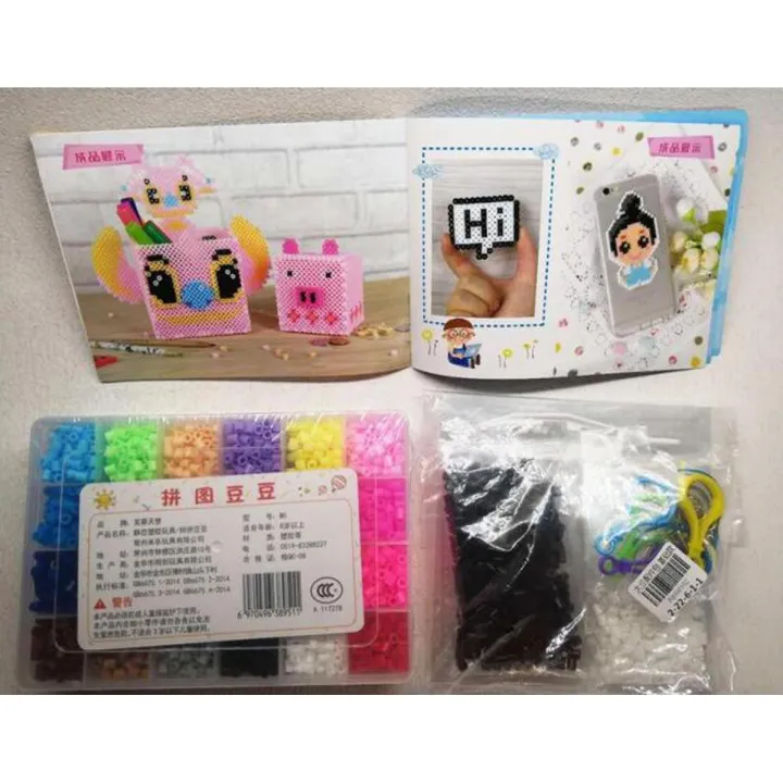 Perler%20Beads%20Kit%205mm/2.6mm%20Hama%20Beads%20Whole%20Set%20With%20Pegboard%20And%20Iron%203d%20Puzzle%20Diy%20Toy%20Kids%20Creative%20Handmade%20Craft%20Toy%20-%20Image%202