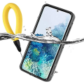Redpepper Waterproof Case for Samsung Galaxy S20 Plus  Galaxy S20 plus Waterproof Case with Built in Screen Protector Case black. 