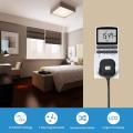 Uk Plug Digital Timer Plug Socket, Electrical Programmable Plug In Timer Switch For Light, B And More, With Large Lcd Display And Anti-Theft Random Mode, 13A/2900W Max. 