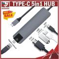 Multi Port Type C Combo, USB C to HDMI 4K, Gigabit Ethernet LAN RJ-45 1000M, PD Charge, 2 USB 3.0 Ports USB C Adapter Converter for MacBook_ and Laptop.. 
