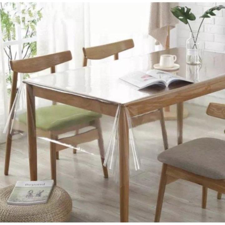 Writing Tablecloth Transparent table cloth for dining room, rectangular plastic table ...