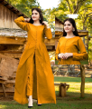 2 Piece Stitched Cut Maxi Dress + Trouser For Girls/Women Available in Beautiful Colors.. 