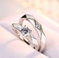 Rings | Rings for girls | Rings for boys | Couple rings | Adjustable Couple Rings Set Matching Couple Zirconia Rings – Stylish Matching Jewellery for Him and Her | Perfect Engagement or Promise Rings | Rongs for Couple, Buy from Baitultijarat. 
