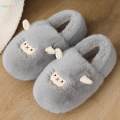 House Slipper Shoes Soft Indoor Slippers for Girlfriend Boyfriend Boys Girls Gray 36 to 37. 