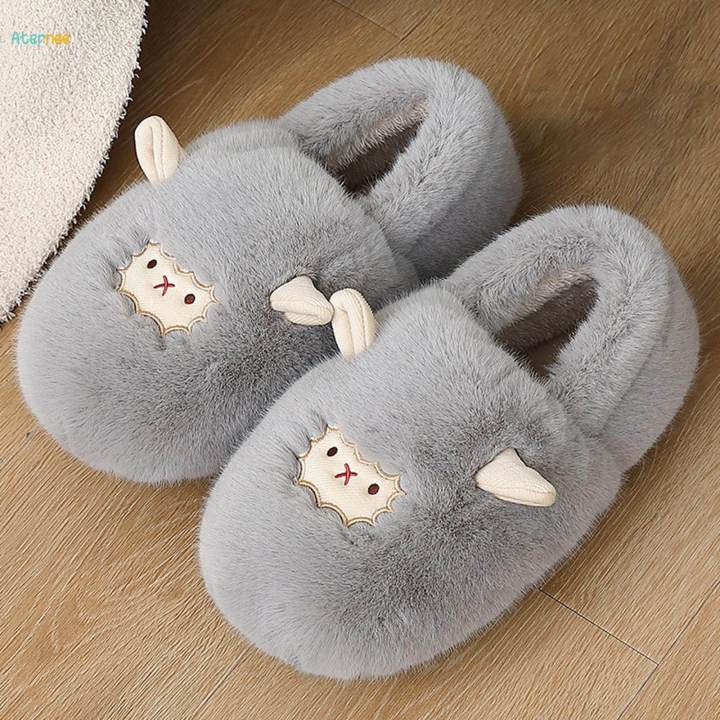 House Slipper Shoes Soft Indoor Slippers for Girlfriend Boyfriend Boys Girls Gray 36 to 37