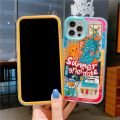 Luxury Super cute Retro cartoon soft silicone case for iPhone 11 12 Pro Max 13 XR X XS 7 8 Plus Summer atmosphere Back Cover. 