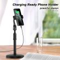 Mobile Phone Stand For Phone Retractable Holder Desk Table Clip Bracket Table Cell Phone Support Holder Mount For Live BroadcastPhone Holder with Adjustable Height and Angle, Portable and Stable Phone Stand for Desk Plastic Mobile Phone Stand Adjustable. 