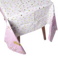 Table Cover For Party Decoration Shiny Solid Colors Waterproof Stain Resistant Disposable Table Runner Wrinkle Free Plastic Sheet For Event Decoration Theme Party Event Decor Birthday Wedding Anniversary Bridal Shower Baby Shower Size 54"x72". 