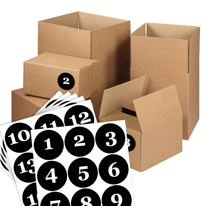 1 Set of Sequential Number Sticker Set - Large 2-Inch Vinyl Decals with Strong Adhesive for Easy Organization - Ideal for Labeling Stock, Storage, Boxes, Toolboxes, and Lockers